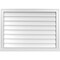 Ekena Millwork Vertical Surface Mount PVC Gable Vent w/ 2"W x 2"H , Brickmould Sill Frame, 36"W x 26"H GVPVE36X2603SN - alternate 1